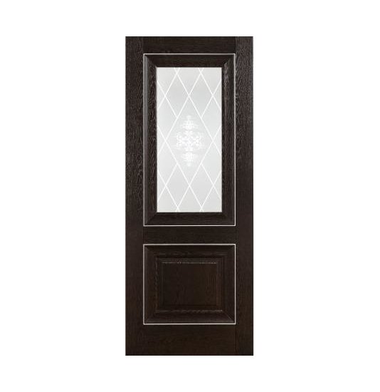 Межкомнатная дверь Бастион Катрин Классика 62 Дуб темный - фото
