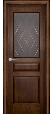 Межкомнатная дверь Валенсия (массив ольхи) - миниатюра фото