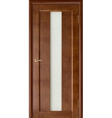 Межкомнатная дверь Вега-18 тёмный орех (массив) - фото