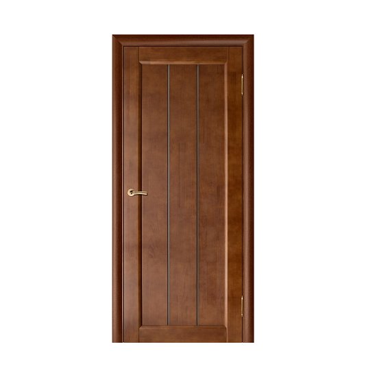 Межкомнатная дверь Вега-19 тёмный орех (массив) - фото