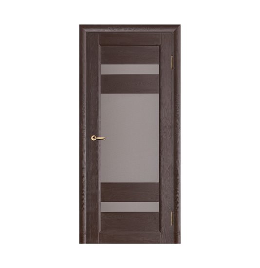 Межкомнатная дверь Леон (брашированный массив) - миниатюра фото