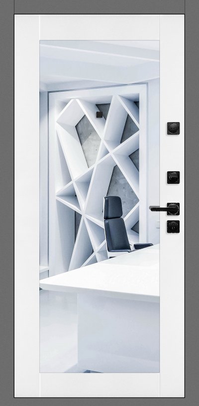 Входная дверь CordonDoor «АЛЬФА ЗЕРКАЛО» - фото