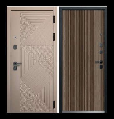 Дверь входная Luxor 2МДФ Геометрия - фото