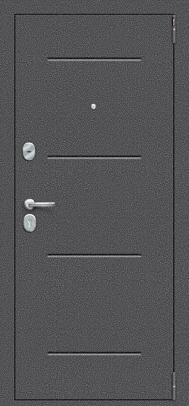 Входная дверь el'Porta R 104.15 Антик серебро/Snow Art - фото