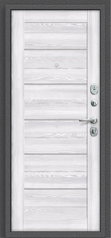 Входная дверь el'Porta R 104.П22 Антик Серебро/Bianco Veralinga - фото