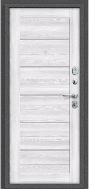 Входная дверь el'Porta R 104.П22 Антик Серебро/Riviera Ice - миниатюра фото