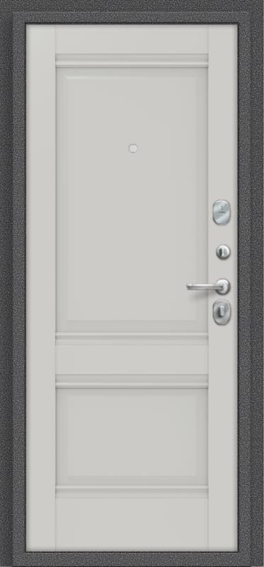 Входная дверь el'Porta R 104.К42 Антик серебро/Nardo Grey - фото