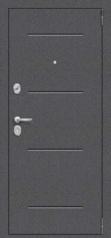 Входная дверь el'Porta R 104.К42 Антик серебро/Nordic Oak - фото