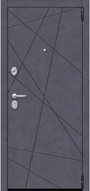 Входная дверь el'Porta R 15.15 Graphite Art/Snow Art - миниатюра фото