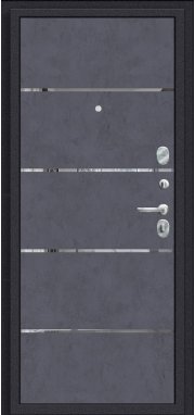 Входная дверь el'Porta R 4.П50 IMP-6 Almon 28/ Graphite Art - миниатюра фото