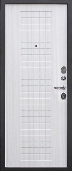 Входная дверь Ferroni 7,5 см ГАРДА Муар Белый ясень - фото