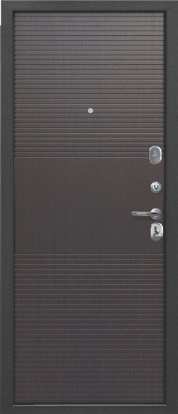 Входная дверь Ferroni 7,5 см Гарда Серебро Темный кипарис - фото