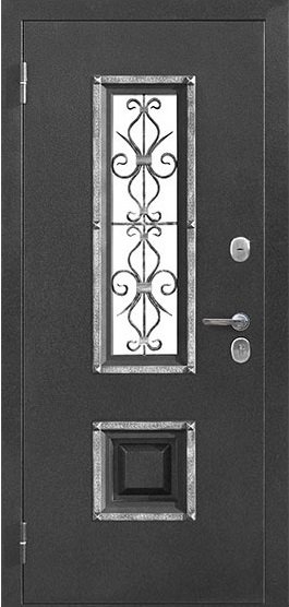 Входная дверь Ferroni 7,5 см Венеция Серебро Белый ясень - фото
