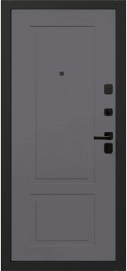Входная дверь Oiko Acoustic Art Black/Marble/K2 Софт серый - миниатюра фото