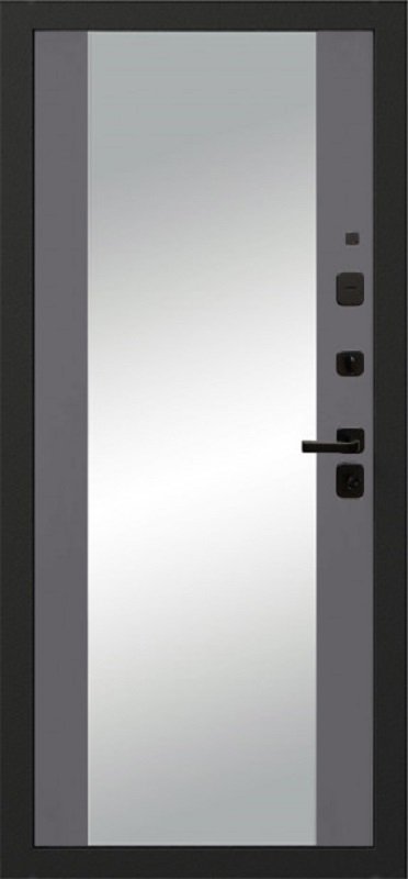 Входная дверь Oiko Acoustic Grafika-1 Grey Soft/Reflex Софт серый - фото