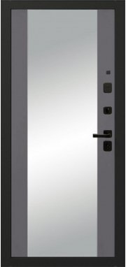 Входная дверь Oiko Acoustic Grafika-1 Grey Soft/Reflex Софт серый - миниатюра фото