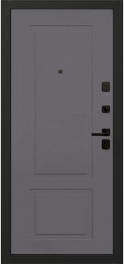 Входная дверь Oiko Acoustic Grafika-2 Grafit Wood/K2 Софт серый - миниатюра фото