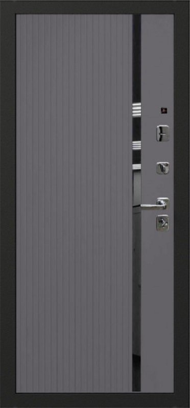 Входная дверь Oiko Acoustic K2 Grey Soft/Art Софт серый - фото
