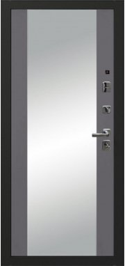 Входная дверь Oiko Acoustic K2 Grey Soft/Reflex Софт серый - миниатюра фото