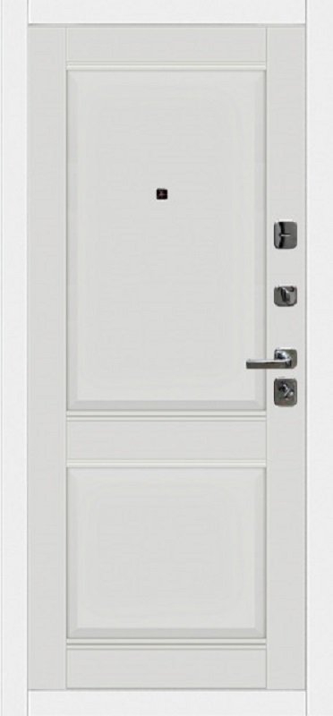 Входная дверь Oiko Acoustic Grafika-2 White/DIM I-10 Smoky Matt - фото