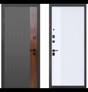 Входная дверь Цитадель 9 см Вертикаль Белая - фото