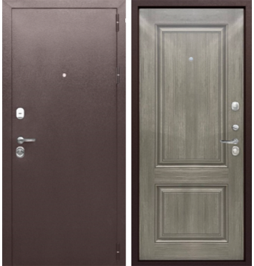 Входная дверь Цитадель тайга 9 см Серый клен - фото